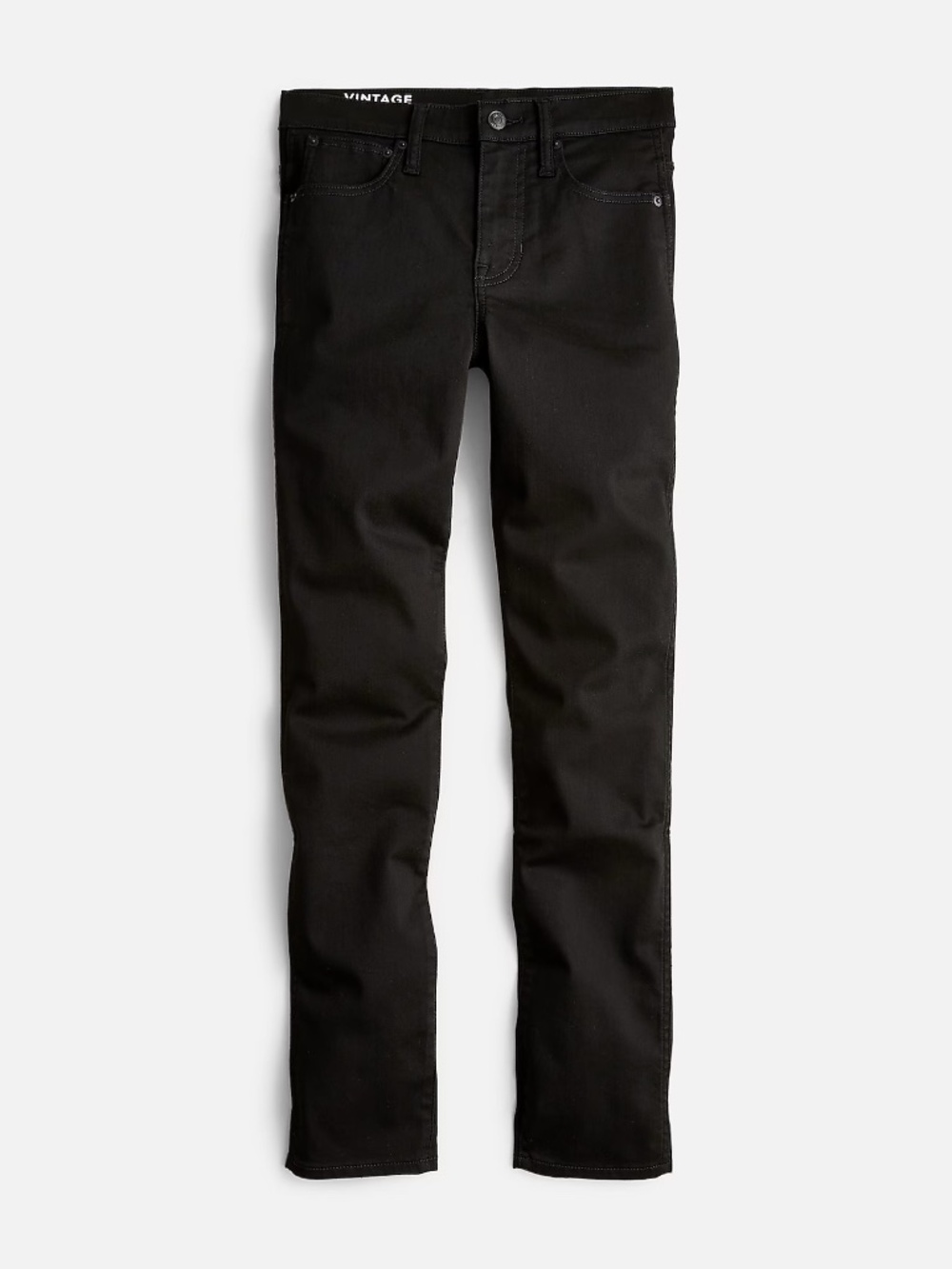 9" mid-rise vintage slim-straight jean in Stay Black wash